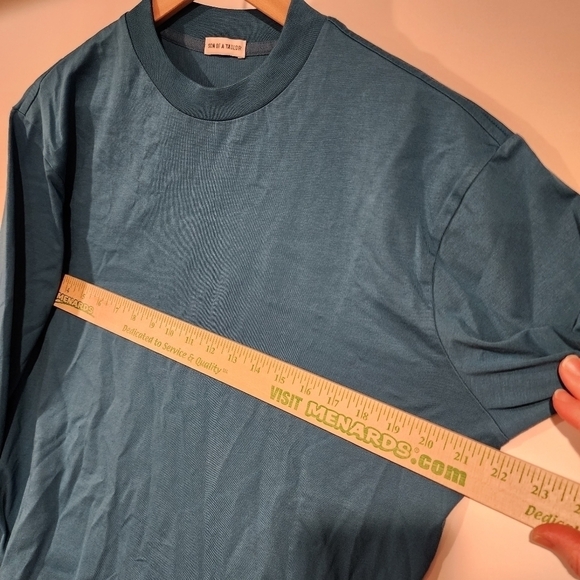 Son Of A‎ Tailor Custom Supima Cotton Blue Long Sleeve Shirt Men's sz Large - Picture 8 of 9